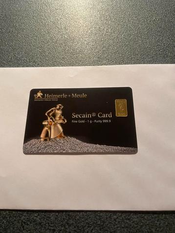 1 gram goudbaar Heimerlee Meule beschikbaar voor biedingen