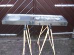 te koop 3 pits inbouwgasstel  met spoelbak r.v.s, Caravans en Kamperen, Camper-accessoires, Ophalen of Verzenden, Gebruikt