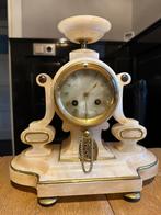 Antieke Franse Onyx/Albasten Pendule - Eind 1900, Antiek en Kunst, Antiek | Klokken, Ophalen of Verzenden