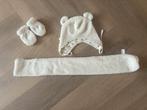 Leuke set met sjaal, muts en wanten, wit teddy., Ophalen of Verzenden