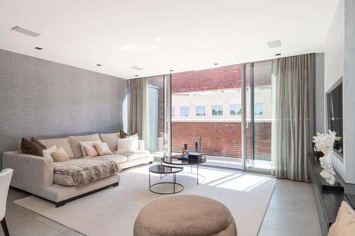 Laagpolig vloerkleed 320x320 (Gebroken wit/crèmekleurig), Huis en Inrichting, Stoffering | Tapijten en Kleden, Zo goed als nieuw