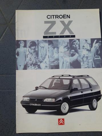 folder Citroën ZX Break 1994 - Nederlands beschikbaar voor biedingen