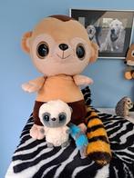 2 Knuffels wasbeer (42 + 14 cm), Ophalen of Verzenden, Zo goed als nieuw, Overige typen