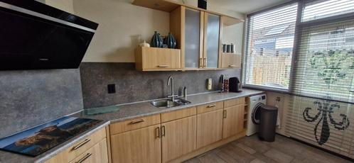 keukenblok, Huis en Inrichting, Keuken | Keukenelementen, Gebruikt, Minder dan 100 cm, 200 cm of meer, 50 tot 75 cm, Beige, Ophalen