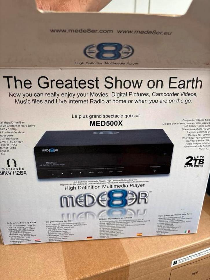Mede8er MED500X Multimedia Speler, Audio, Tv en Foto, Mediaspelers, Zo goed als nieuw, Zonder harde schijf, HDMI, Ophalen of Verzenden