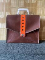 vintage handtas bruin/oranje, Sieraden, Tassen en Uiterlijk, Tassen | Damestassen, Ophalen of Verzenden, Zo goed als nieuw, Bruin