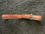 Leren Heren Riem 34 (Small) Geel/Oranje, Country Style, Bruin, Minder dan 95 cm, Ophalen of Verzenden