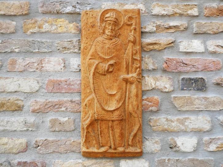 Plaquette gevelsteen St. Hubertus hert Terwinselen Kerkrade, Antiek en Kunst, Antiek | Religie, Ophalen of Verzenden