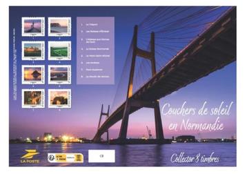  Jr 2024 Collector 8 timbres Couchers de soleil en Normandie beschikbaar voor biedingen