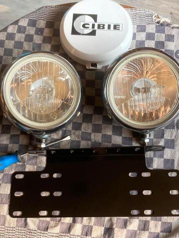 Oldtimer 2 Cibie verstralers type Oscar diameter 18 cm beschikbaar voor biedingen