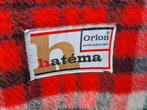 Vintage grote Hatéma Orlon deken tweezijdig, Onbekend, Ophalen of Verzenden, Zo goed als nieuw, Onbekend