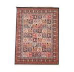 Nieuw oosters vloerkleed vlakken blauw roze wol 240x320cm, Persian wool 1001 nachten floral medallions, Crème, Gebruikt, .