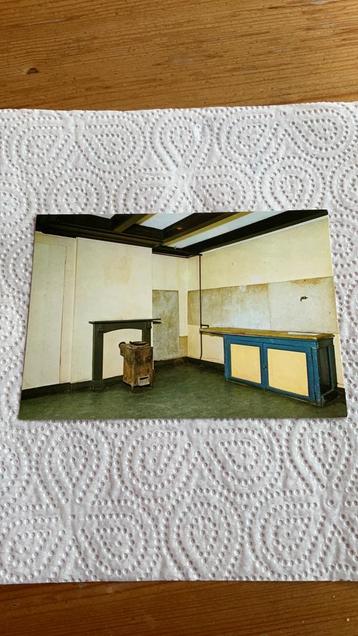 Postkaart Anne Frank Huis. Eet- en woonvertrek beschikbaar voor biedingen