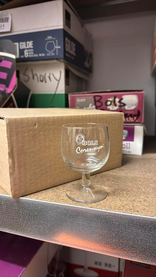 Bols Corenwyn glazen nieuw jenever glas, Verzamelen, Glas en Borrelglaasjes, Nieuw, Borrel- of Shotglas, Ophalen of Verzenden