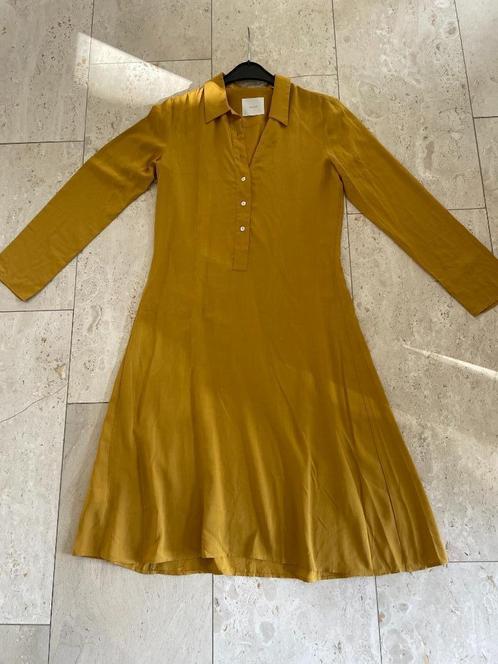 Xacus: z.g.a.n. kerrie-geel jurkje maat 36-38 (It. 42), Kleding | Dames, Jurken, Zo goed als nieuw, Maat 36 (S), Geel, Knielengte