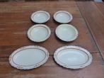 6 art deco schaaltjes, Old Hall Ivory ware England, Ophalen of Verzenden