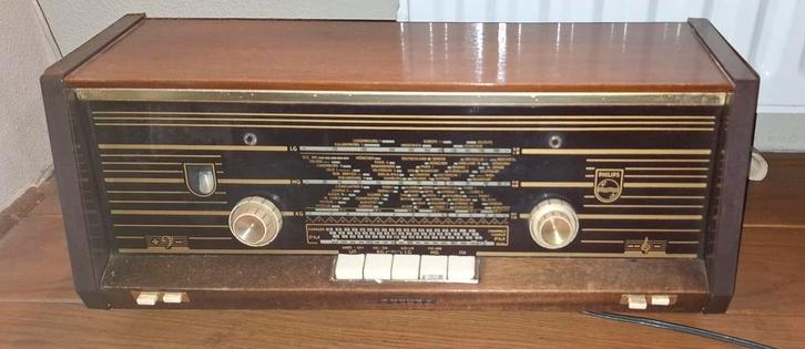 Prachtige oude Philips radio B4 A23/01 nr PL 0932, Antiek en Kunst, Antiek | Tv's en Audio, Ophalen of Verzenden