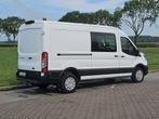 FORD TRANSIT 2.0 l3h2 dubbele cabine!, Auto's, Gebruikt, Euro 6, Wit, Bedrijf