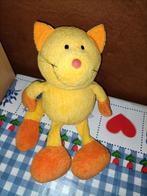Janta Steinbeck gele met oranje kat / poes knuffel, Ophalen of Verzenden, Poes