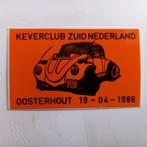 Leuke oude sticker.  KEVERCLUB ZUID NEDERLAND.  1986., Ophalen of Verzenden, Zo goed als nieuw, Overige typen