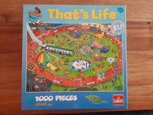 That's Life puzzel 1000 stukjes Sport, Hobby en Vrije tijd, Denksport en Puzzels, Zo goed als nieuw, Legpuzzel, 500 t/m 1500 stukjes
