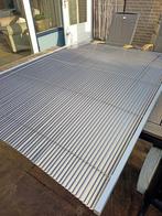 Luxaflex 216x140cm zilvergrijs, Huis en Inrichting, Stoffering | Gordijnen en Lamellen, Ophalen, Gebruikt, 100 tot 150 cm, 200 cm of meer