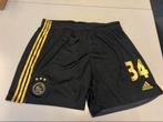 Ajax short 20/21 3de xxl, Zwart, Nieuw, Overige maten, Ophalen of Verzenden