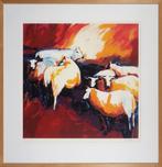 Schapen e.a. - Kunstenaar: Gerda Elfring, Antiek en Kunst, Kunst | Litho's en Zeefdrukken, Ophalen