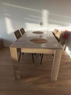 Taffel met 4 stoel, Huis en Inrichting, Ophalen of Verzenden, Zo goed als nieuw, Rechthoekig, 50 tot 100 cm