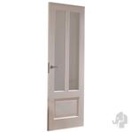Tijdloze binnendeur met glas in stomp en opdek voorgelakt, 80 tot 100 cm, Binnendeur, Nieuw, Ophalen of Verzenden