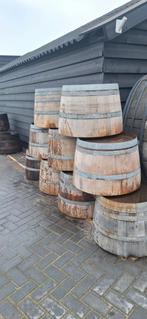 Ons meest verkochte Halve eikenhouten bloembakken, Tuin en Terras, Bloembakken en Plantenbakken, Ophalen, Nieuw, Rond, Hout