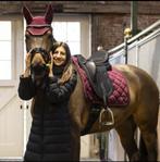 NIEUW Lamicell Burgundy Galaxy velvet full dekje & oornetje, Ophalen of Verzenden, Nieuw, Dekje