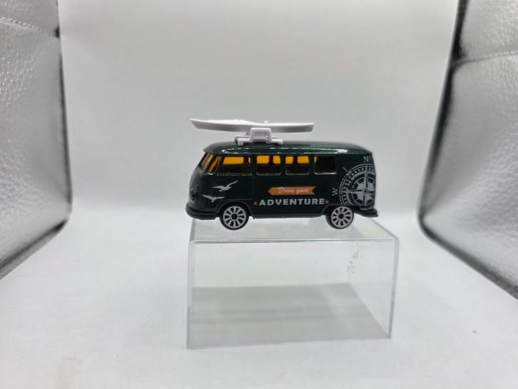 Majorette VW Bus - Avontuurlijke Reizen, Hobby en Vrije tijd, Modelauto's | 1:18, Zo goed als nieuw, Auto, Ophalen of Verzenden