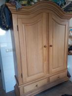 Zéér nette stevige blank eiken patine kast met laden, Ophalen, Zo goed als nieuw, 25 tot 50 cm, 200 cm of meer