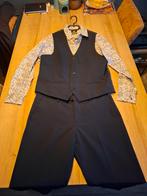Compleet Heren Pak - Colbert, Gilet, Blouse & Broek, Kleding | Heren, Ophalen of Verzenden, Zo goed als nieuw, WE Fashion, Maat 48/50 (M)