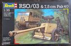 German RSO/03 & 7.5cm PaK40 - Revell 1/35, Verzenden, Zo goed als nieuw, Truck, 1:32 tot 1:50