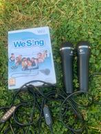WeSing WII spel met 2 microfoons, Muziek, Verzenden, Zo goed als nieuw, 3 spelers of meer