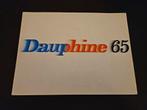 Brochure Renault Dauphine 1965, Ophalen of Verzenden, Zo goed als nieuw, Renault