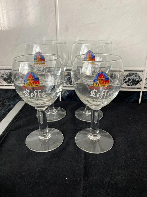 Abdij van LEFFE | 5 Belgisch speciaalbier glazen | Ritzenhof, Verzamelen, Biermerken, Zo goed als nieuw, Glas of Glazen, Leffe