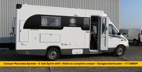 Camper Mercedes 308CDI - 6 bak Sprintshift - 118.000km, Caravans en Kamperen, Campers, Particulier, tot en met 2, Half-integraal