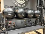 Set zwarte WallBalls/Wall Balls, 3, 6, 9 en 12 kilo!, Nieuw, Ophalen of Verzenden, X, Kettlebell