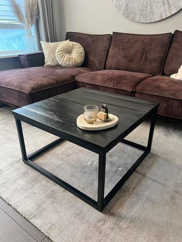 Salontafel mangohout zwart