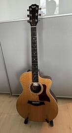 Taylor 214-ce DLX (grand auditorium), Ophalen of Verzenden, Zo goed als nieuw, Western- of Steelstringgitaar, Met koffer