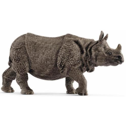Schleich 14816 Indische neushoorn, dierfiguur, Verzamelen, Dierenverzamelingen, Gebruikt, Beeldje of Figuurtje, Wild dier, Verzenden