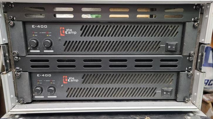 versterker t.amp E-400 ampflieler 2 stuks in werkende staat., Audio, Tv en Foto, Luidsprekers, Gebruikt, Complete surroundset