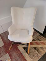 Aemely Schommelstoel - Witte Schapenstof, Huis en Inrichting, Fauteuils, Ophalen, Zo goed als nieuw, Stof