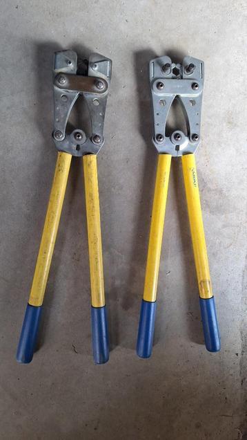 2x Klauke K09 en K06 Kabelschoenperstang krimptang Pers tang beschikbaar voor biedingen
