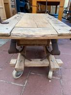 Antieke houten rijtuigbank koetsbank bank, Ophalen