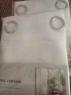 Nieuwe Vitrage Gordijnen 2 stuks, Huis en Inrichting, Stoffering | Gordijnen en Lamellen, Ophalen, 100 tot 150 cm, 200 cm of meer