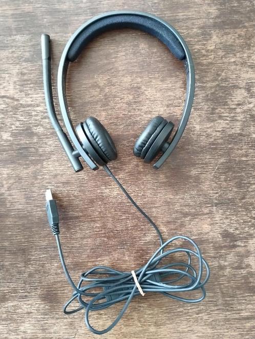 Logitech Headset H570e USB-A met noise canceling, Computers en Software, Headsets, Zo goed als nieuw, On-ear, Bedraad, Gaming headset